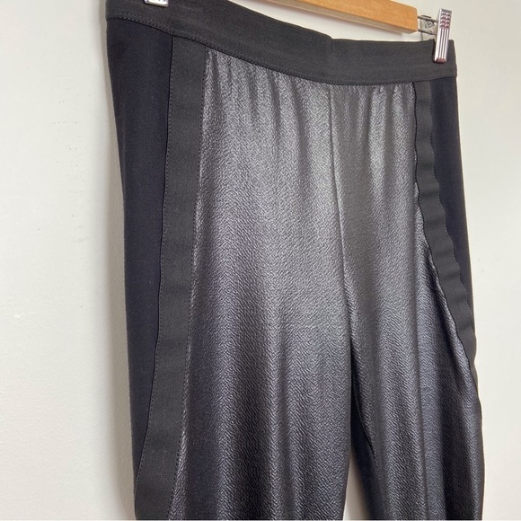 BCBGMAXAZRIA LANDYN faux Leather black pants stretchy material bikercore medium - Picture 7 of 14